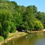 Camping Amarines Cornillon gard situé près de la rivière la cèze