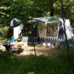 Camping Gard Libellule Saint-Gély Gorges de la Cèze Canoe Baignade emplacement camping-car tente