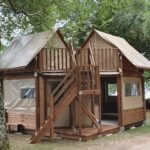 camping bord-de-ceze gard cabane goudargues